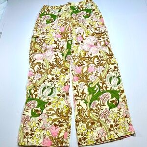Tommy Bahama Women's Linen cargo Pants Multicolor Floral Tropical Size 6